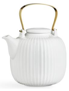 Bílá porcelánová čajová konvice Kähler Design Hammershoi, 1,2 l