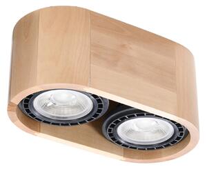 Sollux Lighting Stropní svítidlo BASIC 2 přírodní dřevo