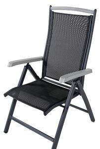 Skládací židle Albany, 2ks, černá