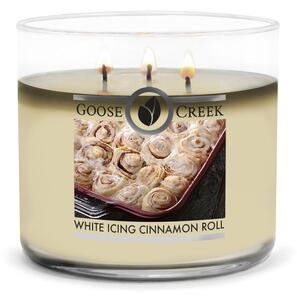 Vonná svíčka Goose Creek White Icing CInnamon Roll, doba hoření 35 h