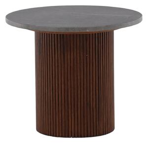 Odkládací stolek Härön, ořechová barva, ⌀52