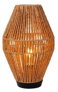LUCIDE 34543/01/72 CORDULLE stolní lampička V335mm 1xE27 černá, přírodní