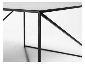 Černý konferenční stolek CustomForm Memo, 80 x 80 cm