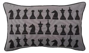Povlak SMART šachy šedočerná 30 x 50 cm