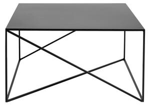 Černý konferenční stolek CustomForm Memo, 80 x 80 cm