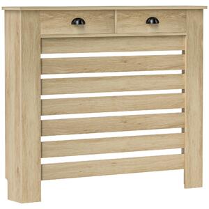 HOMCOM Kryt radiátoru s šuplíky MDF Kryt radiátoru do obývacího pokoje, ložnice, chodby 111x19x95,5 cm Dub | Aosom