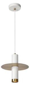 LUCIDE 03444/01/31 SELIN závěsné svítidlo D250mm 1xGU10 IP44 bílá, měděná