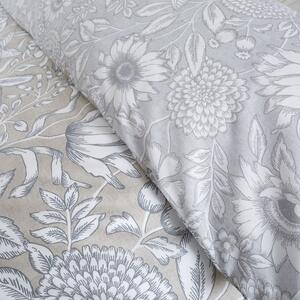 Šedé povlečení 200x200 cm Tapestry Floral - Catherine Lansfield
