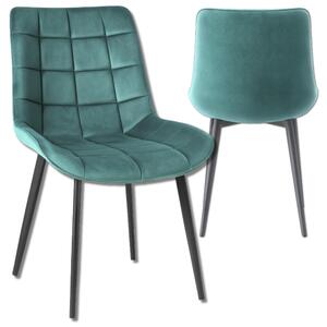 Omna | Jídelní židle Veluform Lux - Tyrkysová - Elegantní design - Pohodlná a moderní