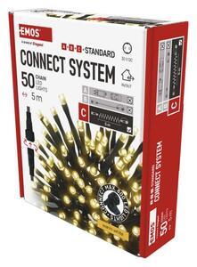 EMOS Standard LED spojovací vánoční řetěz, 5 m, venkovní i vnitřní, teplá bílá
