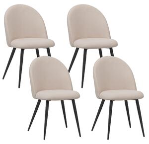 Židle do jídelny Albatros s látkovým potahem Capo Beige - látka Stylový vintage design, látkový potah, čalouněná židle testovaná SGS - moderní židle do kuchyně, jídelny nebo jídelního stolu