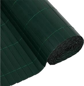 Oboustranný rákosový plot z PVC 1 x 3 m - 1600 g/m² - Propustnost světla 4/5, odolný proti UV záření - Zelený