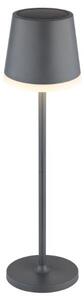 GLOBO 36637A SOLAR solární svítidlo lampička V410mm LED 0,06W/50lm 3000K IP44 černá, antracit, včetně baterie CR18650 1200mAh