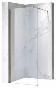 Hydrosan Sprchová zástěna Walk-in SH07A GL BR 70 zlatá kartáčovaná - bez vaničky