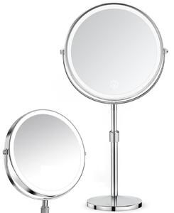 Nabíjecí kosmetické zrcátko s osvětlením – 38-48 cm – Kosmetické zrcátko s nastavitelnou výškou