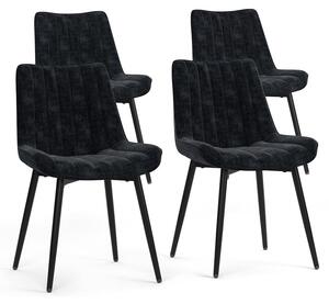 Židle jídelny Vicco Ravlo Černá 51 x 57 cm Sada 4 kusů, Model 61389