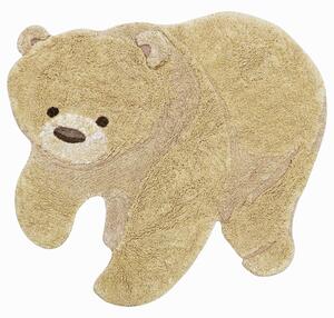 Lorena Canals, Kusový koberec Bear, 120x122, hnědá, dětský pokoj