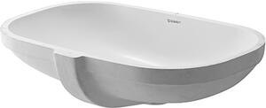 Duravit D-Code umyvadlo 49.5x29 cm obdélníkový pod pult bílá lesk 0338490000
