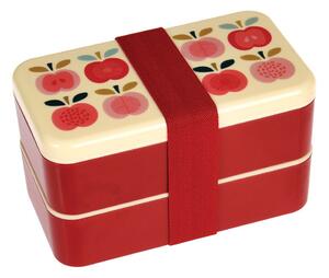 Svačinový box s příborem 2 ks Vintage Apple – Rex London