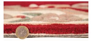 Červený vlněný koberec Flair Rugs Aubusson, 75 x 150 cm