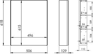 Elita Basic skříňka 50x12.9x61.8 cm boční závěsné 904652