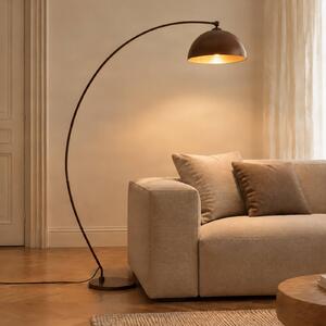Lindby stojací lampa Jonera, hnědá, 185 cm, kov, E27, Hnědá / rez, Obývací pokoj / jídelna, kov, Young lifestyle