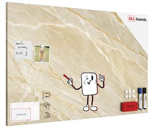 Magnetická tabule METALboards béžový mramor 90x60 cm,MB96_00123