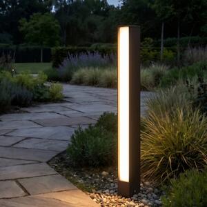 Lucande LED osvětlení cesty Lirka, výška 60 cm, rezavá barva, IP65, Hnědá / rez, Hliník, Moderní