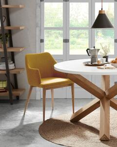 Hořčicově žlutá jídelní židle Kave Home Danai