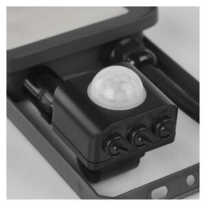 EMOS LED reflektor INOVO s pohybovým čidlem, 10 W, šedý, neutrální bílá ZS2712