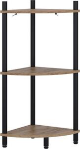 Rohová police Vicco Bivio Zlatý dub power/antracit 29 x 72 cm se 3 úložnými prostory, Model 57472
