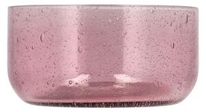 Lyngby Glas Lyngby Glas Skleněná miska Valencia 13 cm Pink