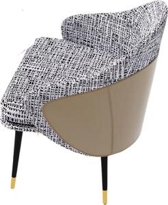 Moderní jídelní židle Milano - Sada 2 kusů - Pěna s vysokou hustotou - Elegantní kuchyňská nebo restaurační židle - Lounge - Khaki