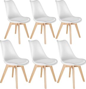 Tectake® Set jídelní židle Frederikke Scandi-Design 49 x 53 x 82 cm