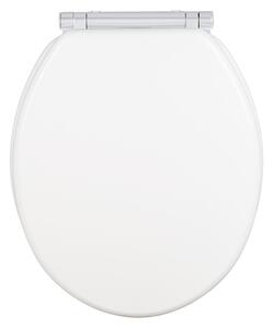 Bílé záchodové prkénko s automatickým zavíráním 37 x 43 cm Morra - Wenko