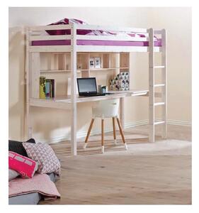 Dětská vyvýšená postel s psacím stolem KLEOPATRA 200x90 cm + matrace ZDARMA!