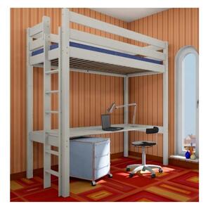 Dětská vyvýšená postel s psacím stolem ERGO 190x80 cm + matrace ZDARMA!