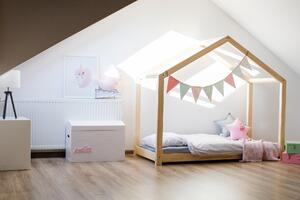 Dětská postel z masivu DOMEČEK - TYP C 160x70 cm