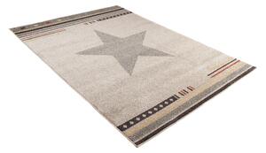 Moderní kusový koberec MAROKO - CENTER STAR béžový L916B