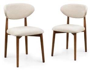 Sada béžových čalouněných jídelních židlí, moderní, pohodlné, robustní, ergonomické, obývací pokoj, vysoký komfort sezení, stabilní kovové nohy, vnitřní použití