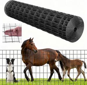 VEVOR ohrada pro zahradu, 122 cm x 15,2 m, velikost ok 5,08x10,16 cm, φ2,25 mm, ohrada z pozinkovaného ocelového drátu pro skot, prasata a ovce, ohrada pro skot s vinylovým povrchem pro výběhy pro zvířata, klecový drát