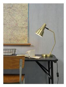 Stolní lampa s kovovým stínidlem ve zlaté barvě (výška 44 cm) Valencia – it's about RoMi