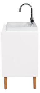 Bílá závěsná skříňka s umyvadlem bez baterie 80x62 cm Color Bath – Tom Tailor