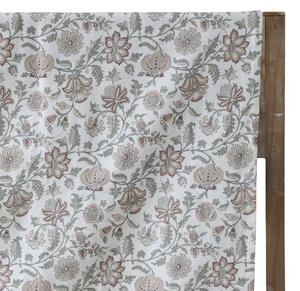 Krémový bavlněný ubrus s květy Aix Wild Flowers - 140*240 cm - Chic Antique