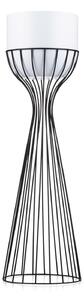 KOVOVÝ KVĚTINÁČ SE STOJÁNEM GLAM 68X20 CM BÍLÁ/ČERNÁ