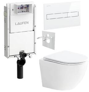 Laufen Set modulu pro zazdění, EBS WC, sedátka a tlačítka, bílá 1 set
