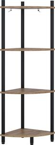 Rohová police Vicco Bivio Zlatý dub power/antracit 29 x 102.5 cm se 4 úložnými prostory, Model 57473