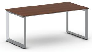 Kancelářský stůl PRIMO INSPIRE, šedostříbrná podnož, 1800 x 900 mm, třešeň