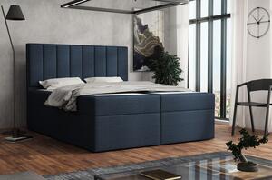 Čalouněná postel boxspring 120x200 SAMANTA - modrá 1