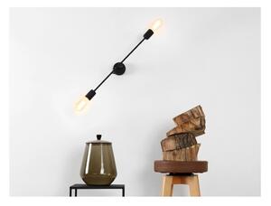 Černá nástěnná lampa pro 2 žárovky CustomForm Twigo, šířka 60 cm